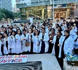US Doctors Protest in Houston to the Murder of Kolkata Doctor
