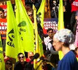 Thousands of trade workers join strikes over Australian government's union takeover