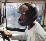Why Bus Drives Are Wearing Helmet During Bengal Bandh