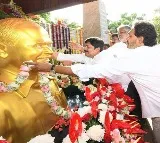 YS Jagan Tweet on YSR 15th Death Anniversary