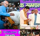 Rajasthan CM gets emotional, touches his teacher’s feet