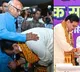 Rajasthan CM gets emotional touches his teacher feet