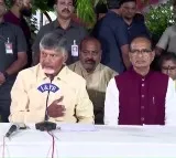 CM Chandrababu press meet along with union minister Shivraj Singh Chouhan
