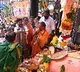CM Revanth Reddy first puja at Khairatabad Ganesh