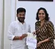 Producer Supriya gives 50 lakh check to Revanth Reddy