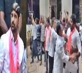 Defected MLA reaches BRS MLA's house, dares him to come out (Ld)