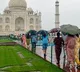 Water leakage has been reported at the Taj Mahal after incessant rain for two days in Agra