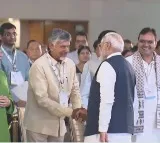 CM Chandrababu said meeting with PM Modi pleased him