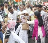 Tripura Congress stages protest over threats to Rahul Gandhi