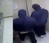thieves crash through ceiling during us robbery