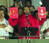 Pawan Kalyan releases Varahi Declaration in Tirupati