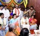 Minister Nara Lokesh offer prayers at Bejawada Durgamma