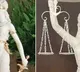 blindfold of statue of Lady Justice has been removed and the sword replaced with Constitution