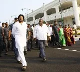 Pawan Kalyan visits Rishikonda buildings