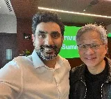 AP Minister Nara Lokesh held meeting with NVIDIA CEO Jensen Huang