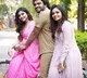 The hero came to the press meet with the heroines on a bicycle