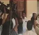 BRS leaders held agitation at Orion Villas in Rayadurgam