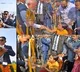 PM Modi, Spanish Prez greet specially-abled girl as she gifts them portraits during Vadodara roadshow