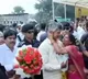 Woman tries to kiss Chandrababu