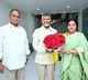 Vemireddy Prabhakar Reddy and Prashanti Reddy met CM Chandrababu in Undavalli