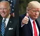 Posts of Joe Biden and Donald Trump on US Election