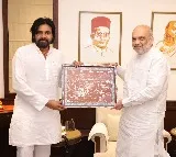 Pawan Kalyan met Amit Shah in New Delhi