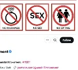 No sex no marriage no dating no kids US women 4B movement