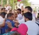 Farmers attack with stones on Collector car