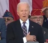 President Biden teared up as he joined veterans day event