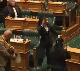 New Zealand MP Leads Traditional Dance Rips Up Copy Of Bill In Parliament