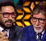 Abhishek to Amitabh: Whose shoes are those?