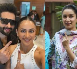 Ranbir Kapoor, Shraddha Kapoor, Rakul, Jackky cast their votes in Mumbai