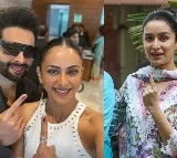 Ranbir Kapoor, Shraddha Kapoor, Rakul, Jackky cast their votes in Mumbai