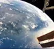 Walking in space looking at Earth Here is the video