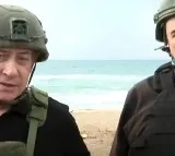 Israeli Prime Minister Benjamin Netanyahu made a rare visit to Gaza on Tuesday