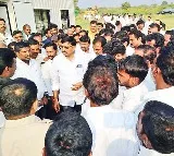 jammalamadugu mla adinarayana reddy followers attack on adani camp office