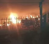 Massive Fire Breaks Out At Varanasi Railway Station 200 Vehicles Destroyed