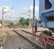 A goods train broke into two near Mahabubabad station