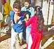 Husband attacked on man with stones while he was talking with his wife
