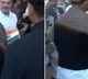Rahul Gandhi gave a rose and the Tiranga to Defence Minister Rajnath Singh