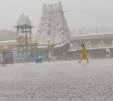 Heavy Rain in Tirumala