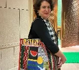 Priyanka Gandhi carries Palestine bag to Parliament