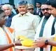 Nara Lokesh presented President Murmu a handloom shawl made by Mangalagiri weavers