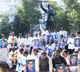 Congress legislators stage sit-in at Ambedkar statue in Telangana Assembly