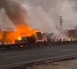 5 Dead 35 Hurt In Huge Jaipur Fire As 2 Trucks Collide Outside Petrol Pump