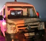 An ambulance transporting the bodies of three Khalistani terrorists met with an accident