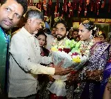 CM Chandrababu Attends Minister TG Bharat’s Daughter’s Wedding