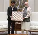Gukesh presents the chess board used in World Chess Championship final