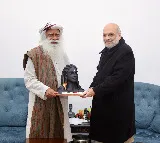Home Minister Amit Shah meets Sadhguru