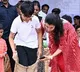 Nara Devansh enjoys village games in Naravaripalle